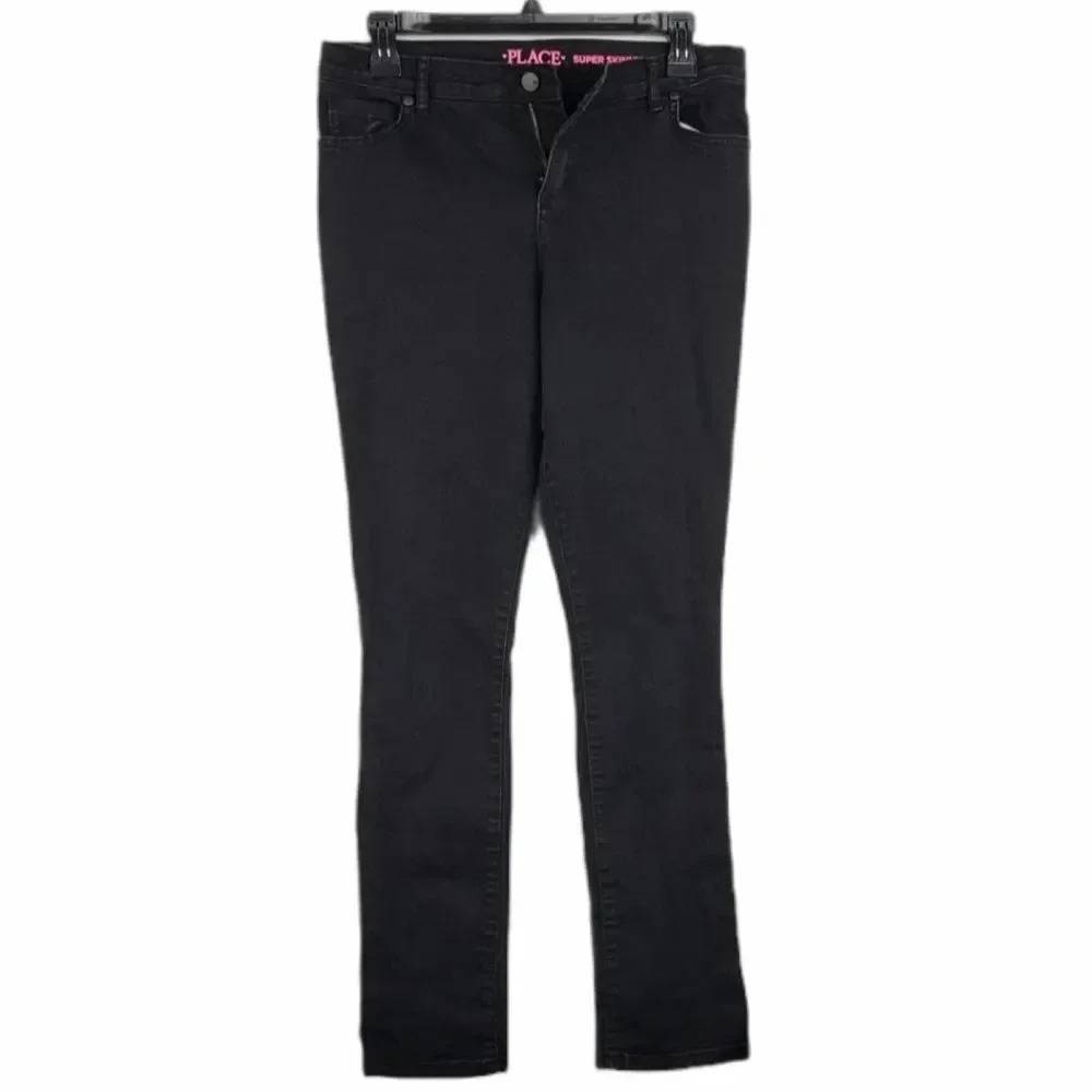 Children's Place Super Skinny Black Pants 16